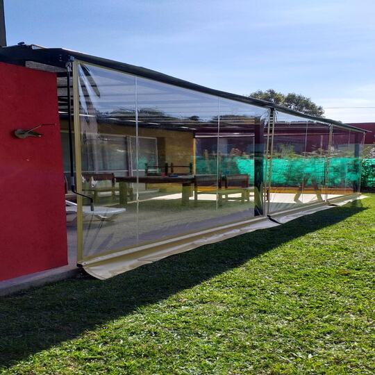 Cerramiento en tela PVC cristal