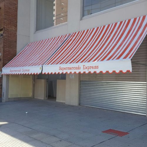 Toldo para comercio realizado por Lonera San Román